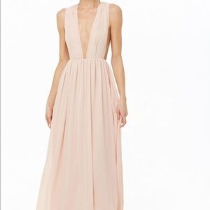 Forever 21 Pleated Chiffon Dress